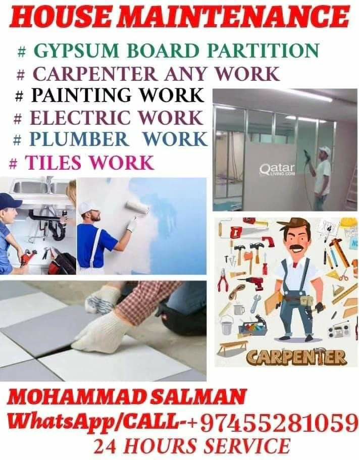 GYPSUM BOARD PARTITION WORK PAINTING WORK